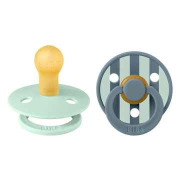 Bibs® colour natural rubber cumi  0-6 hó - páva mix