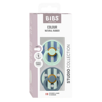 Bibs® colour natural rubber cumi  0-6 hó - páva mix