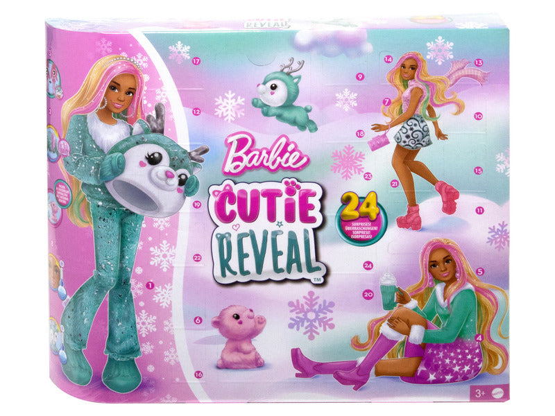 Adventi naptár Barbie Cutie Reveal baba kiegészítőkkel