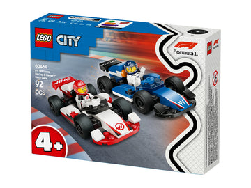 Lego® City F1-es Williams racing és Haas F1 versenyautók