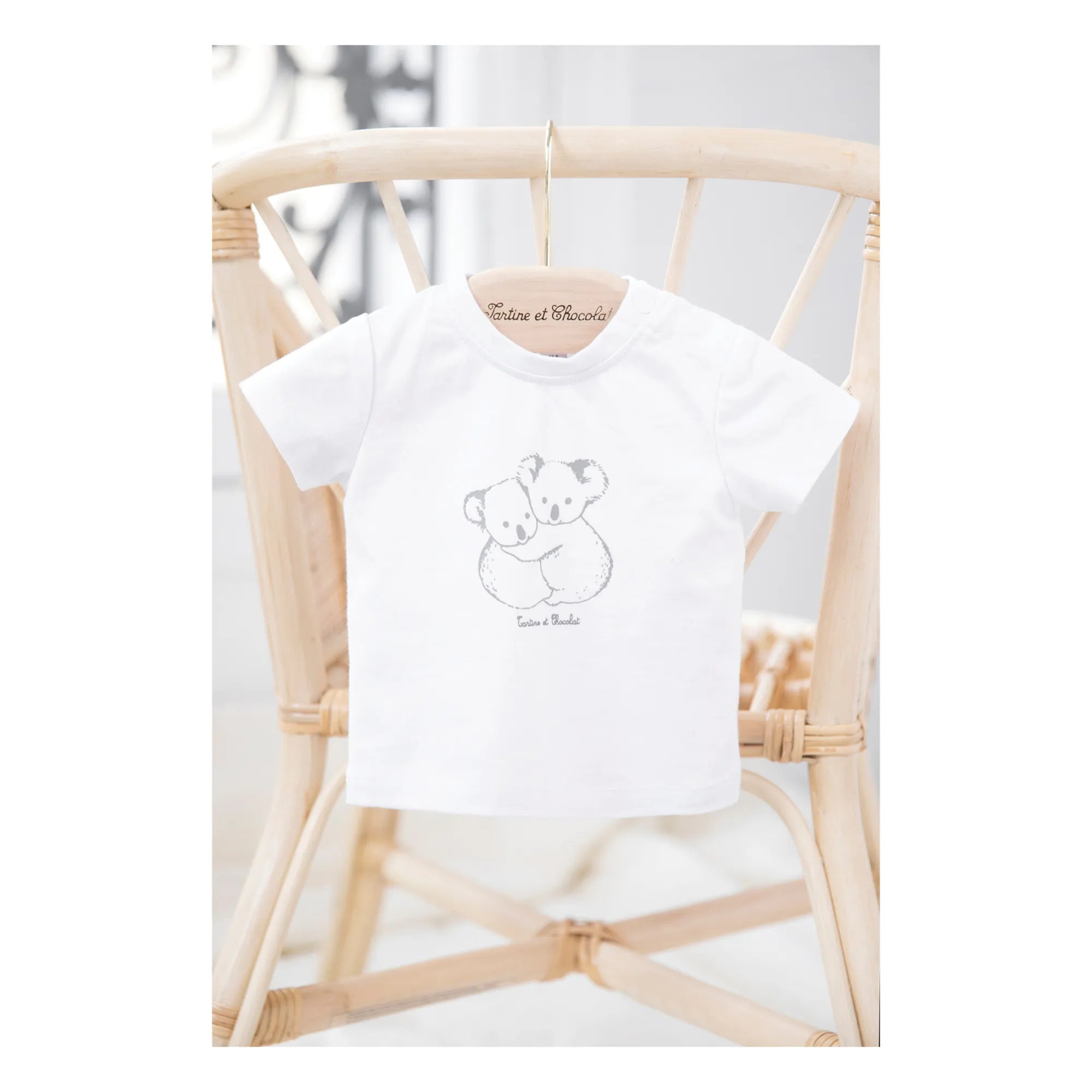Tartine et Chocolat Short Sleeve T-Shirt - White Koala - 1m