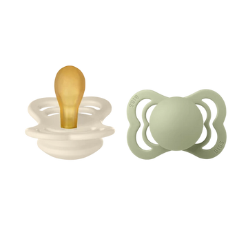 BIBS Supreme 2-es Szett - Krémfehér/Zsálya, 0-6 hó