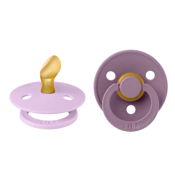BIBS Colour 2-es szett - anatómiai cumifej - Viola/Mályva (0-6 hónap)