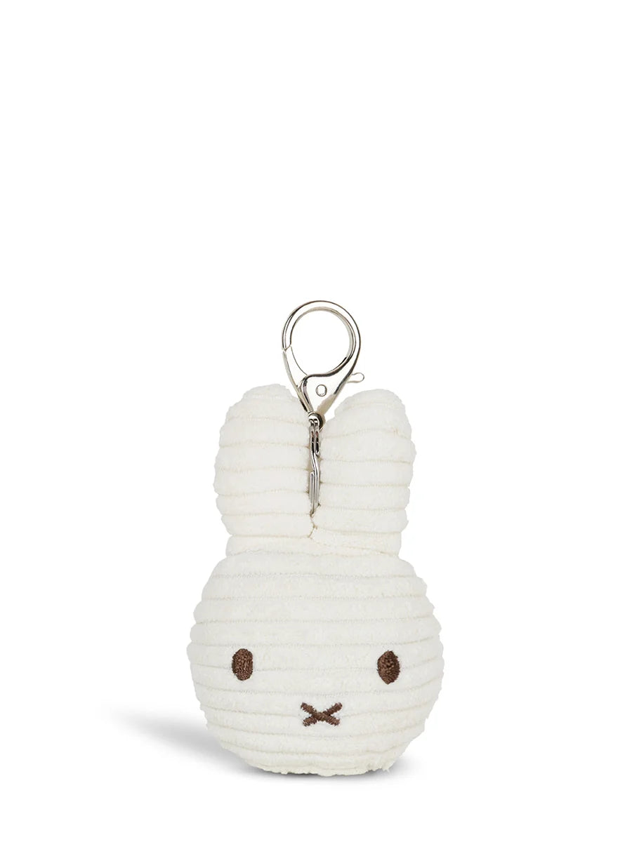 Bon Ton Toys Miffy Eco kordbársony kulcstartó - Offwhite