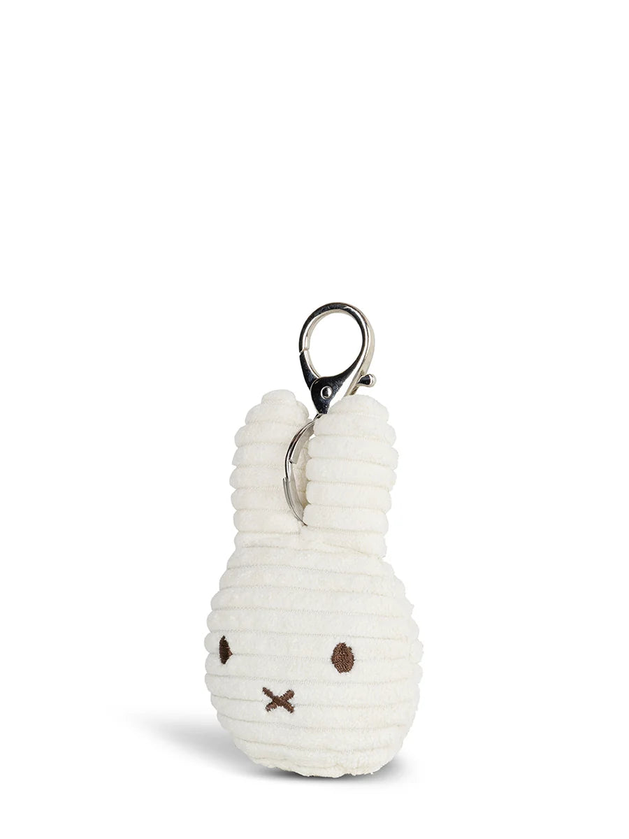 Bon Ton Toys Miffy Eco kordbársony kulcstartó - Offwhite