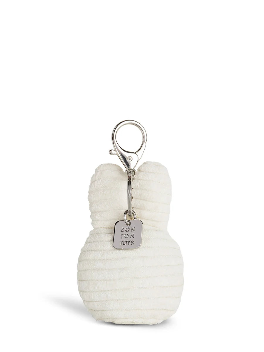 Bon Ton Toys Miffy Eco kordbársony kulcstartó - Offwhite