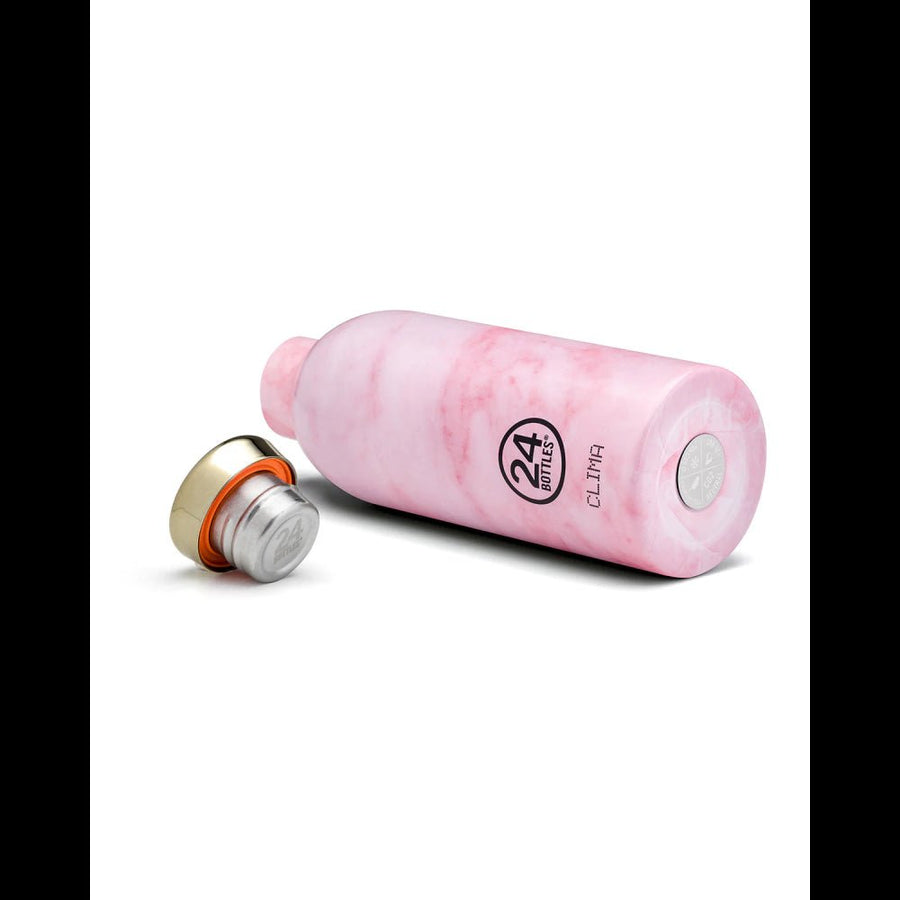 24Bottles® Clima 850Ml Rozsdamentes Acél Termosz - Pink Marble - 24Bottles - Kulacs - OduStore