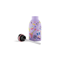 24BOTTLES® Kids Urban Rozsdamentes Acél Kulacs Szívószálas Kupakkal - Music Friends