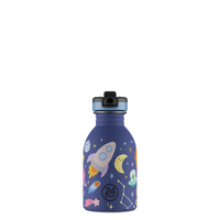 24BOTTLES® Kids Urban Rozsdamentes Acél Kulacs Szívószálas Kupakkal - Space Friends