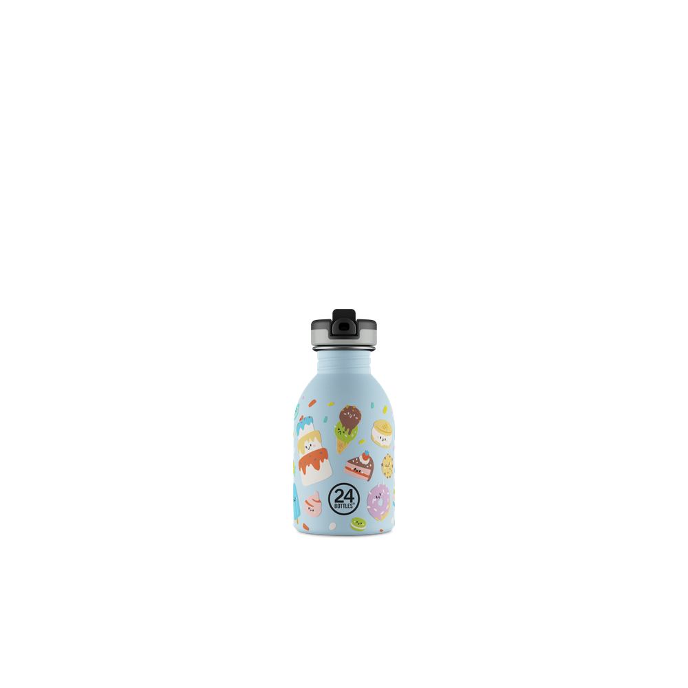 24BOTTLES® Kids Urban Rozsdamentes Acél Kulacs Szívószálas Kupakkal - Sweet Friends