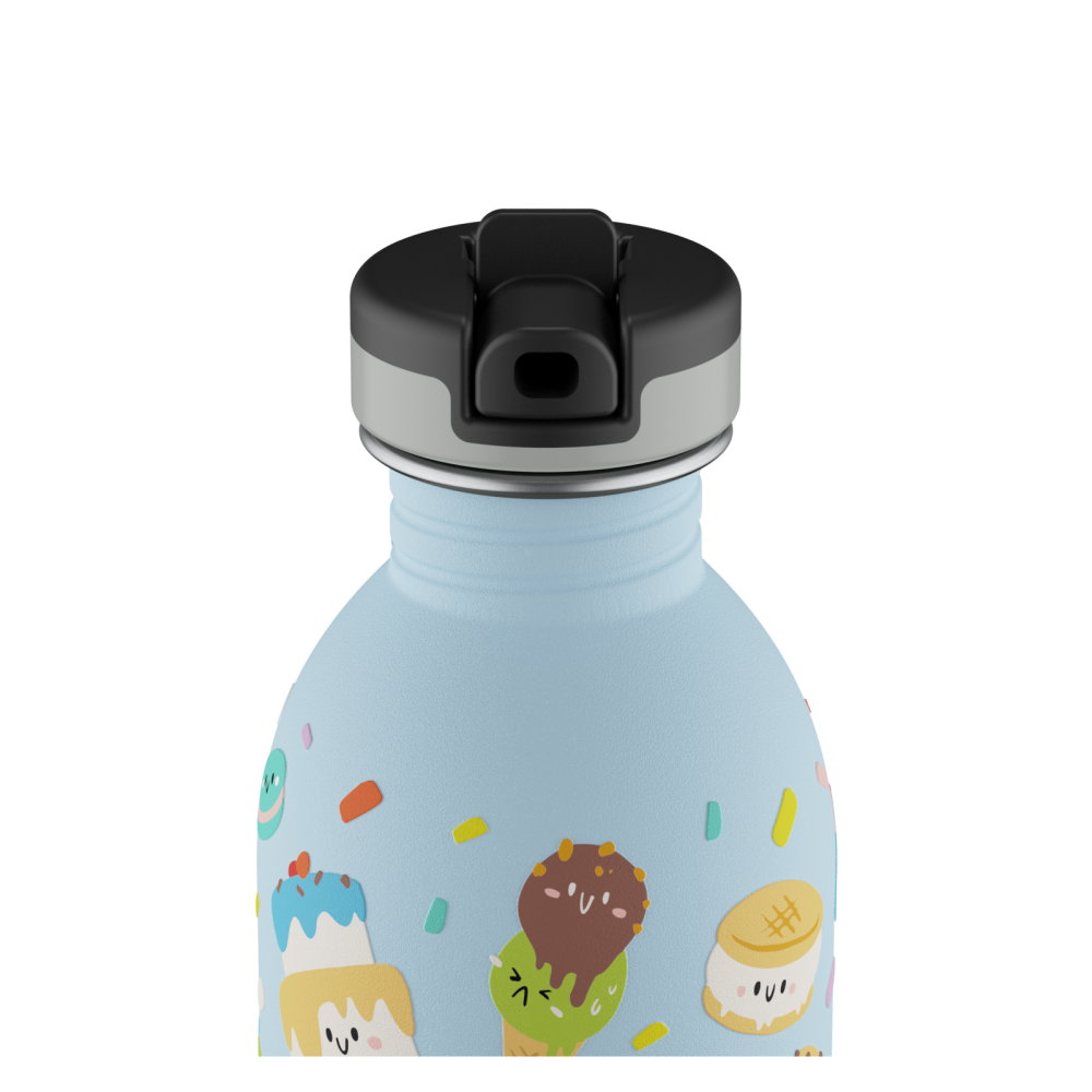 24BOTTLES® Kids Urban Rozsdamentes Acél Kulacs Szívószálas Kupakkal - Sweet Friends