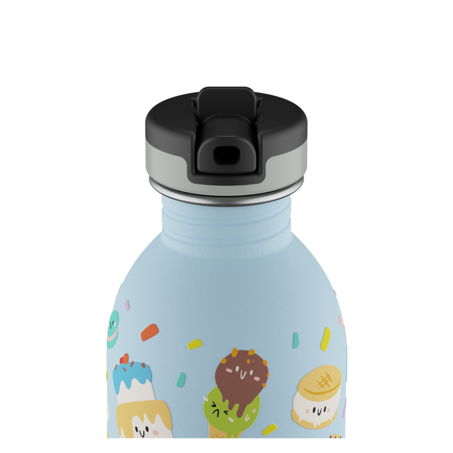 24BOTTLES® Kids Urban Rozsdamentes Acél Kulacs Szívószálas Kupakkal - Sweet Friends