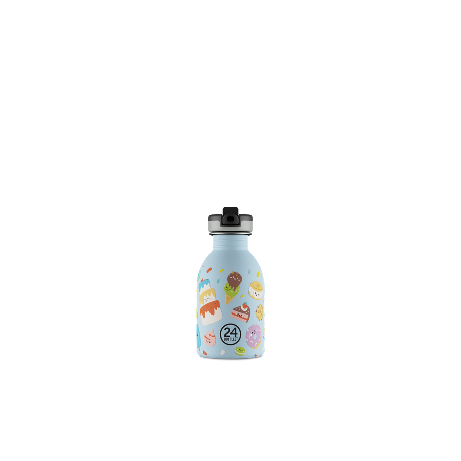 24BOTTLES® Kids Urban Rozsdamentes Acél Kulacs Szívószálas Kupakkal - Sweet Friends