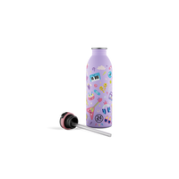 24BOTTLES® Kids Urban Rozsdamentes Acél Kulacs Szívószálas Kupakkal - Music Friends