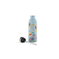 24BOTTLES® Kids Urban Rozsdamentes Acél Kulacs Szívószálas Kupakkal - Sweet Friends