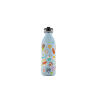 24BOTTLES® Kids Urban Rozsdamentes Acél Kulacs Szívószálas Kupakkal - Sweet Friends