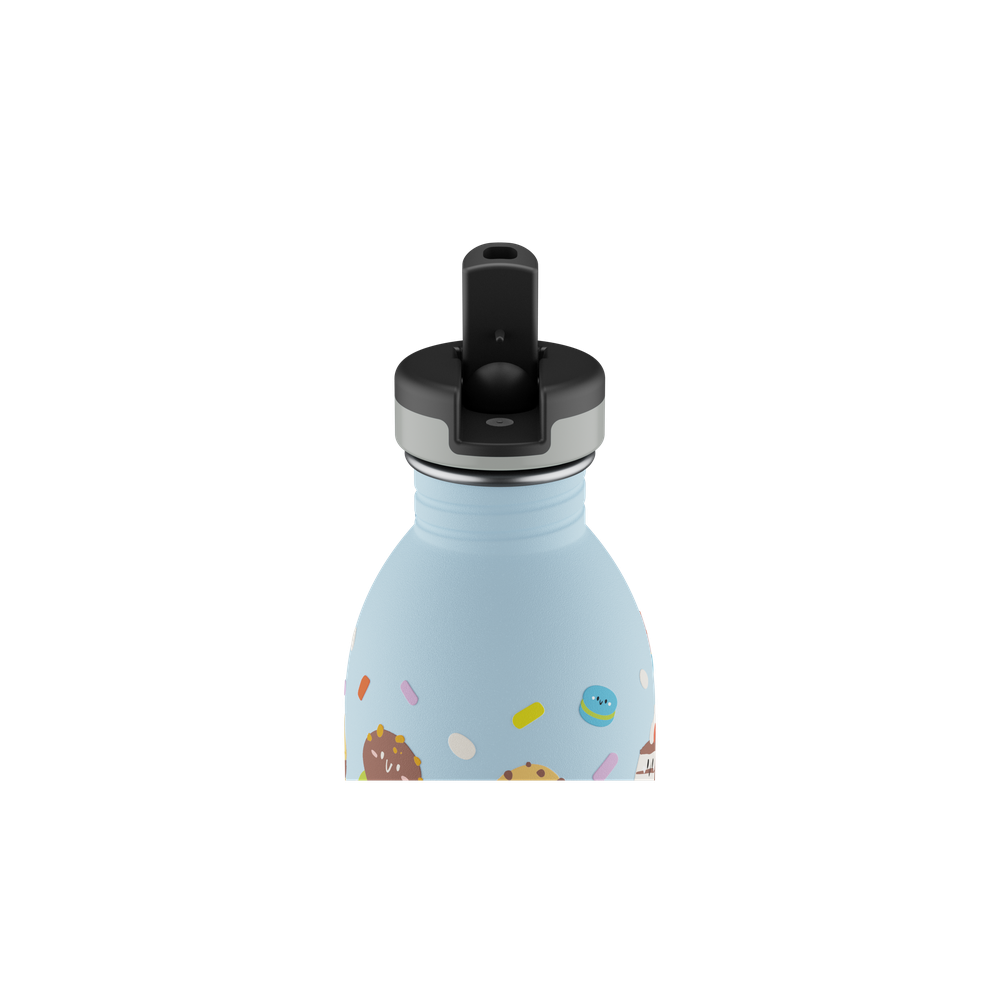 24BOTTLES® Kids Urban Rozsdamentes Acél Kulacs Szívószálas Kupakkal - Sweet Friends