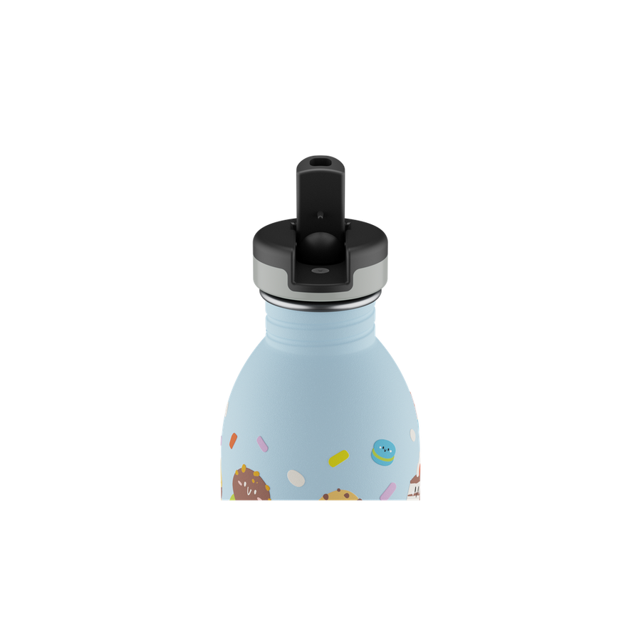 24BOTTLES® Kids Urban Rozsdamentes Acél Kulacs Szívószálas Kupakkal - Sweet Friends