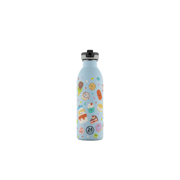 24BOTTLES® Kids Urban Rozsdamentes Acél Kulacs Szívószálas Kupakkal - Sweet Friends