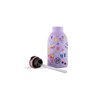 24BOTTLES® Kids Urban Rozsdamentes Acél Kulacs Szívószálas Kupakkal - Music Friends - 24Bottles - Kulacs - OduStore