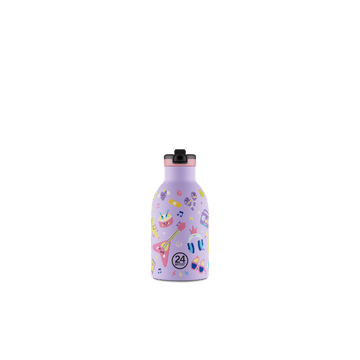 24BOTTLES® Kids Urban Rozsdamentes Acél Kulacs Szívószálas Kupakkal - Music Friends - 24Bottles - Kulacs - OduStore