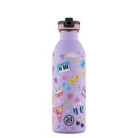 24BOTTLES® Kids Urban Rozsdamentes Acél Kulacs Szívószálas Kupakkal - Music Friends - 24Bottles - Kulacs - OduStore