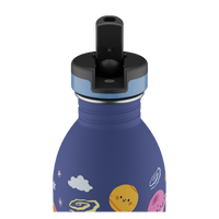 24BOTTLES® Kids Urban Rozsdamentes Acél Kulacs Szívószálas Kupakkal - Space Friends - 24Bottles - Kulacs - OduStore