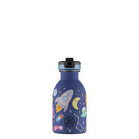 24BOTTLES® Kids Urban Rozsdamentes Acél Kulacs Szívószálas Kupakkal - Space Friends - 24Bottles - Kulacs - OduStore