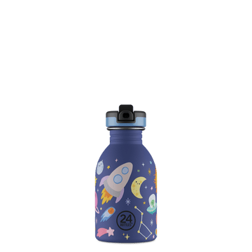 24BOTTLES® Kids Urban Rozsdamentes Acél Kulacs Szívószálas Kupakkal - Space Friends - 24Bottles - Kulacs - OduStore
