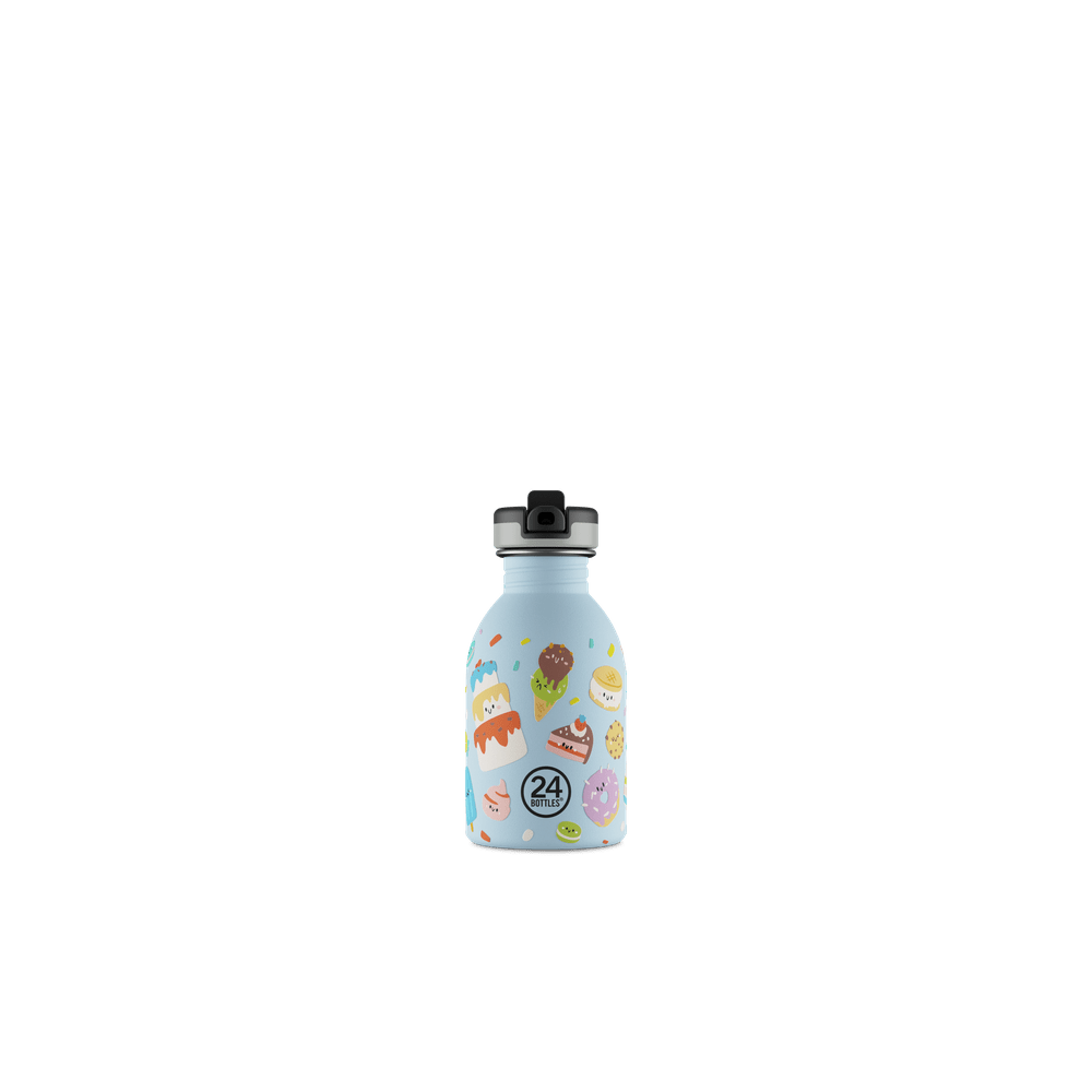 24BOTTLES® Kids Urban Rozsdamentes Acél Kulacs Szívószálas Kupakkal - Sweet Friends - 24Bottles - Kulacs - OduStore