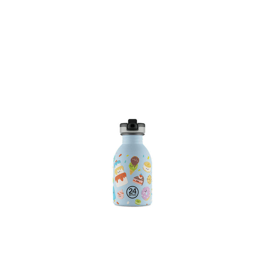 24BOTTLES® Kids Urban Rozsdamentes Acél Kulacs Szívószálas Kupakkal - Sweet Friends - 24Bottles - Kulacs - OduStore