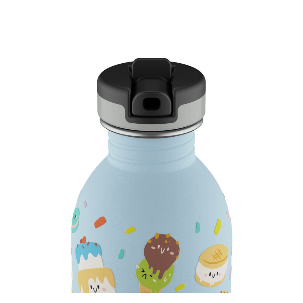 24BOTTLES® Kids Urban Rozsdamentes Acél Kulacs Szívószálas Kupakkal - Sweet Friends - 24Bottles - Kulacs - OduStore