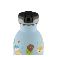 24BOTTLES® Kids Urban Rozsdamentes Acél Kulacs Szívószálas Kupakkal - Sweet Friends - 24Bottles - Kulacs - OduStore
