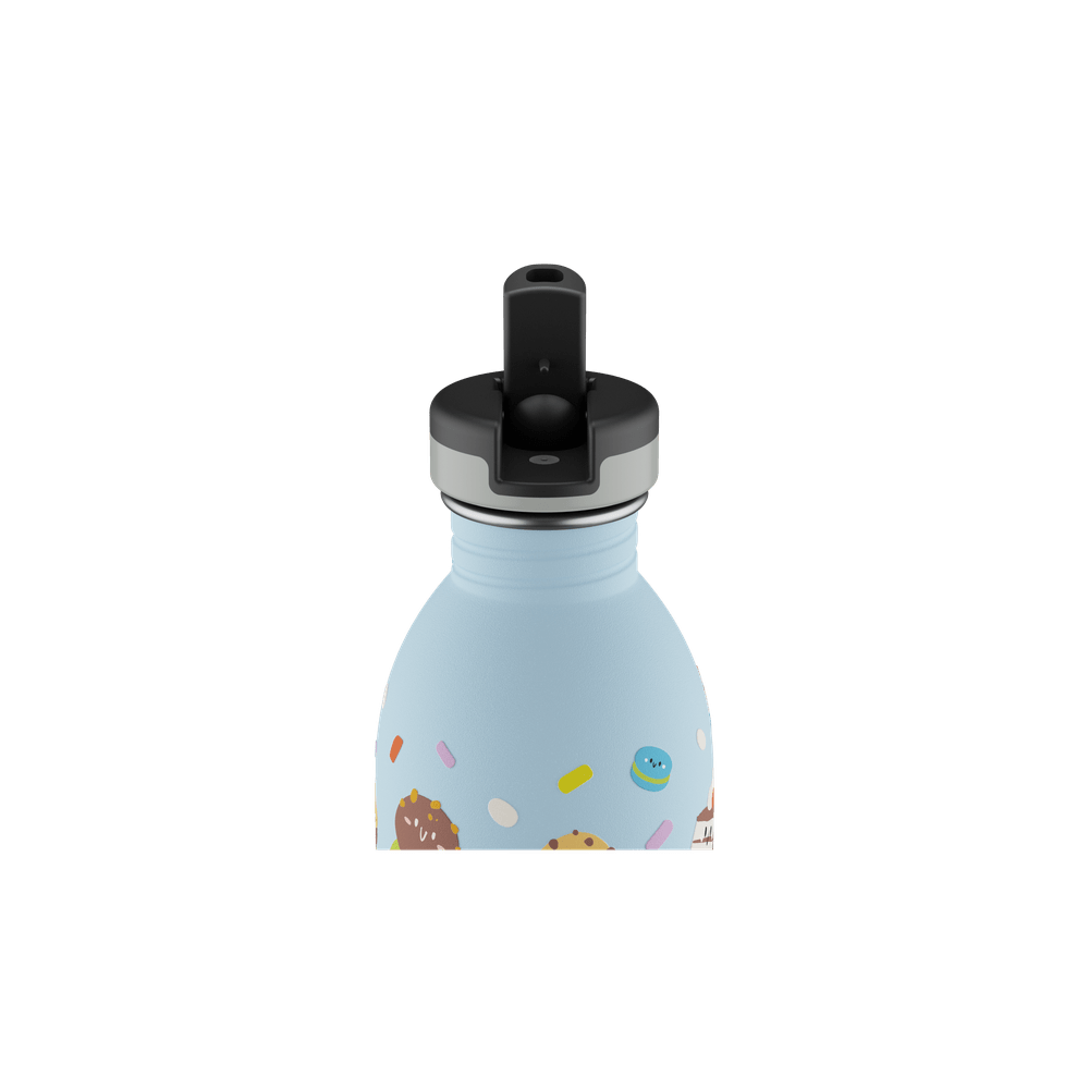 24BOTTLES® Kids Urban Rozsdamentes Acél Kulacs Szívószálas Kupakkal - Sweet Friends - 24Bottles - Kulacs - OduStore