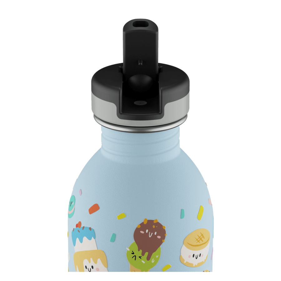 24BOTTLES® Kids Urban Rozsdamentes Acél Kulacs Szívószálas Kupakkal - Sweet Friends - 24Bottles - Kulacs - OduStore