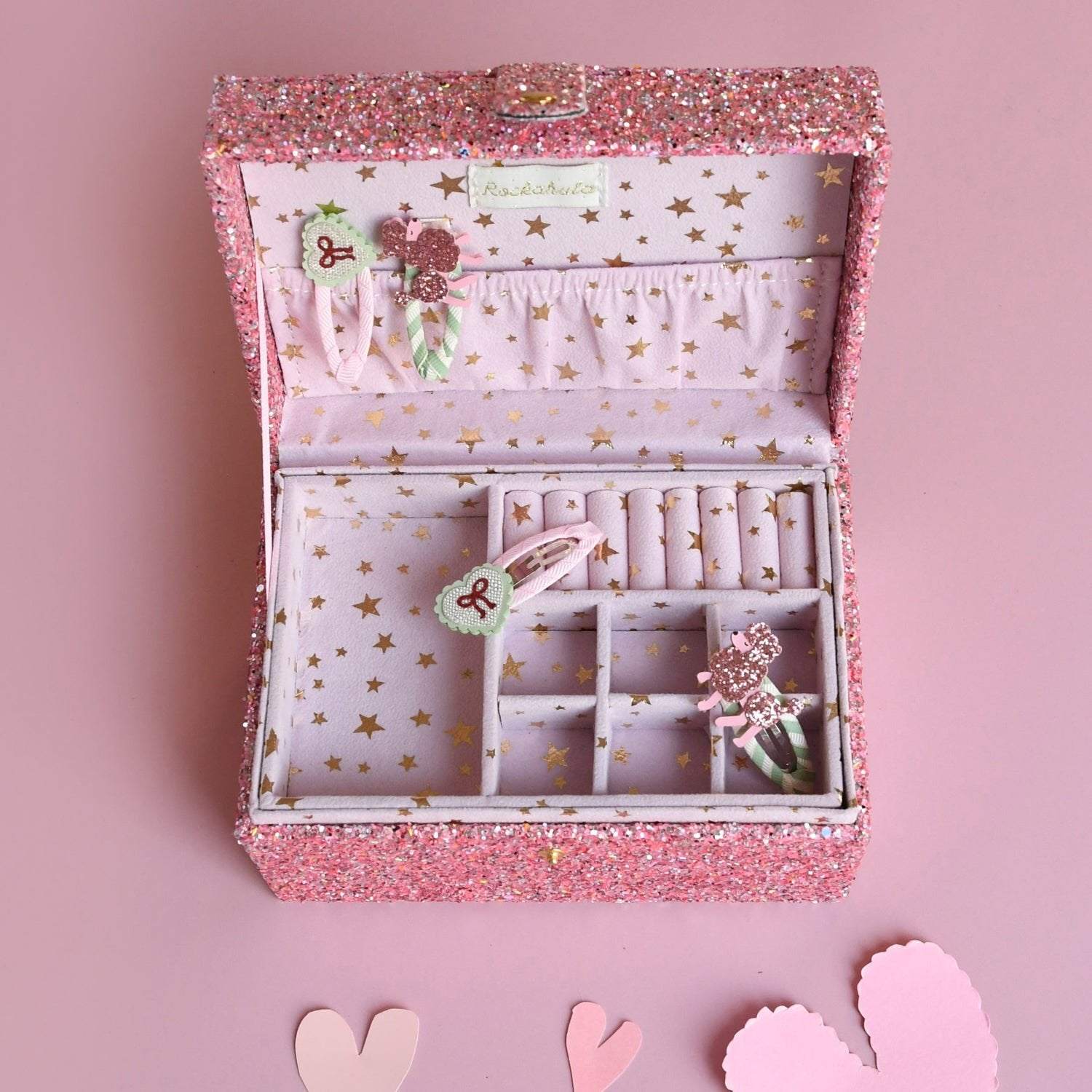 Rockahula Confetti Glitter Large Jewelry Box