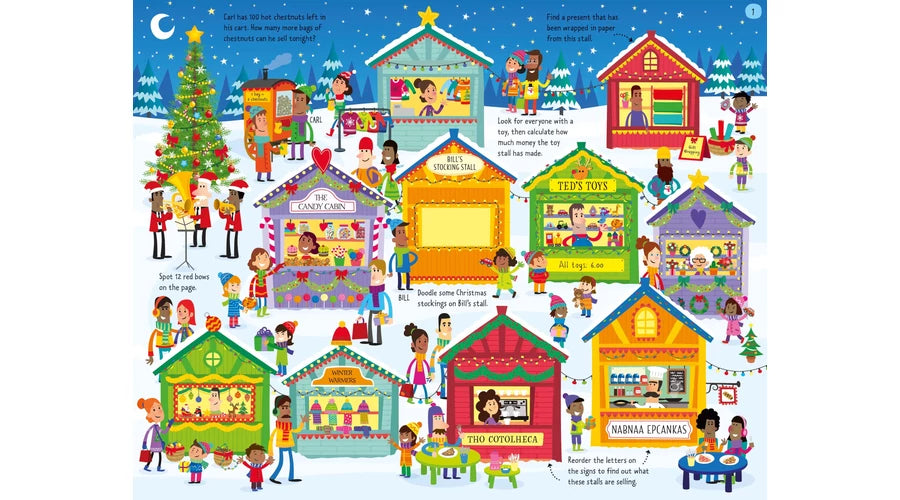 Usborne Christmas Activities - Foglalkoztató füzet