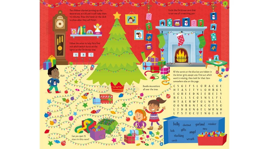 Usborne Christmas Activities - Foglalkoztató füzet