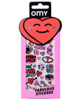 Omy Fluorescent Vinyl Stickers - Love
