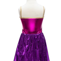 Great Pretenders Superhero Star köpeny és fejdísz - Magenta/Purple