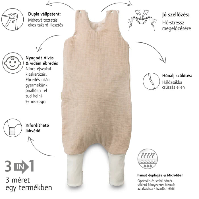 Kenguru Gold Tipegő Hálózsák "KREPP" TOG 2 Körte