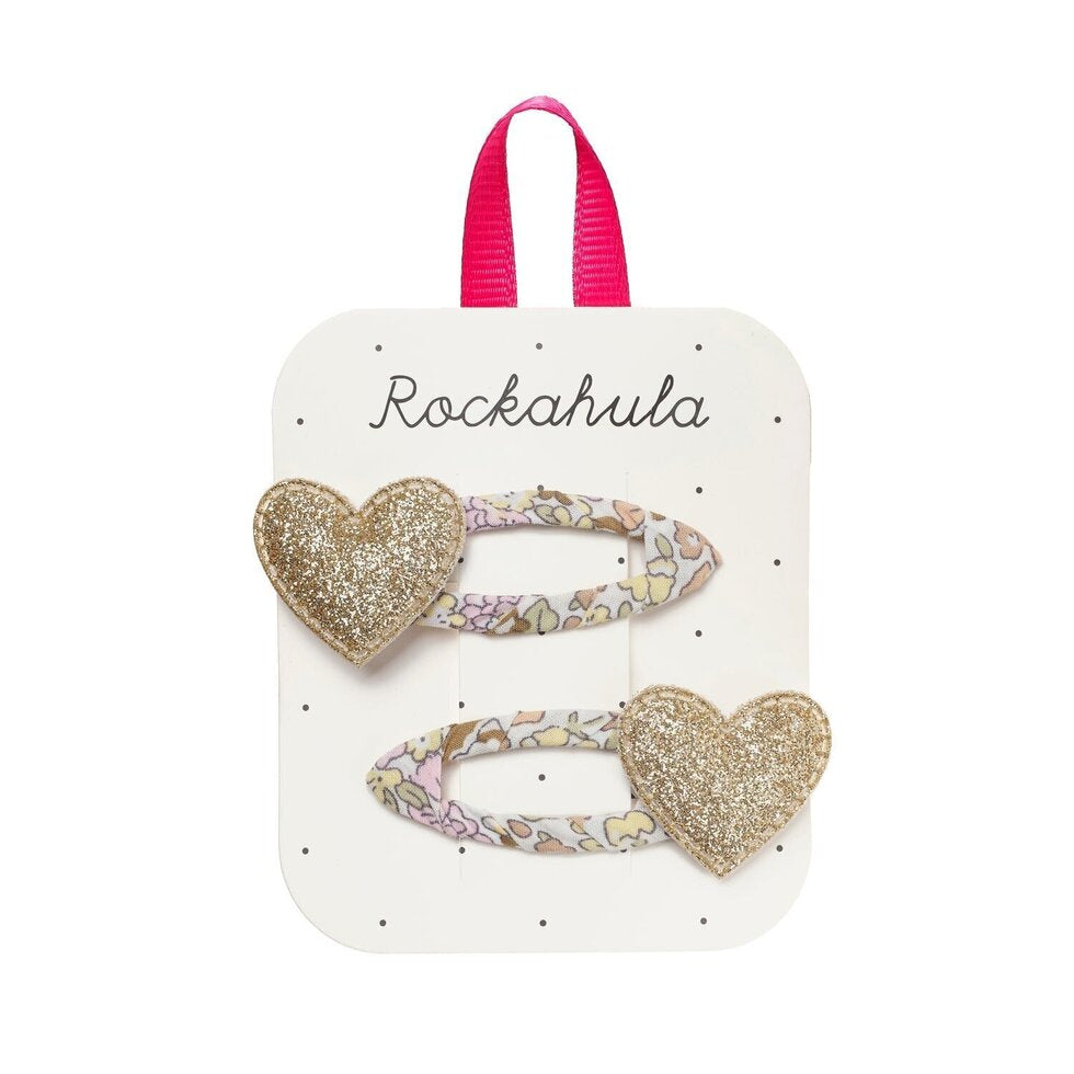 Rockahula Fairytale Floral szívecskés hajcsat