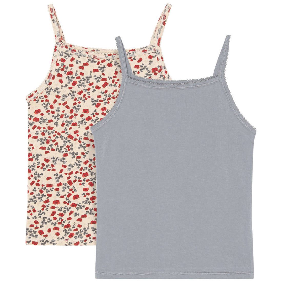 Konges Sløjd® 2 pack basic strap top - poppy