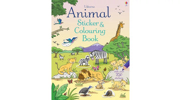 Usborne® Animal sticker and colouring book