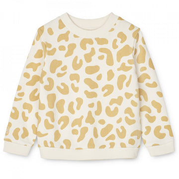 Liewood Thora sárga leopárd mintas pulóver