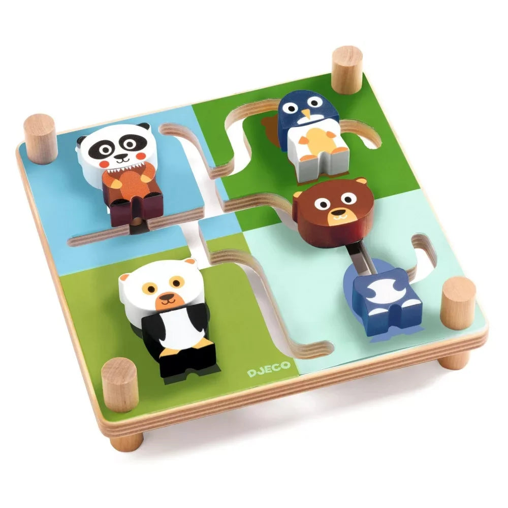 Djeco Discovery Game - Winding Animals - Spinamix