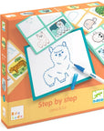 Djeco Drawing Step by Step - Pattern - Eduludo Step by Step Lama and Co