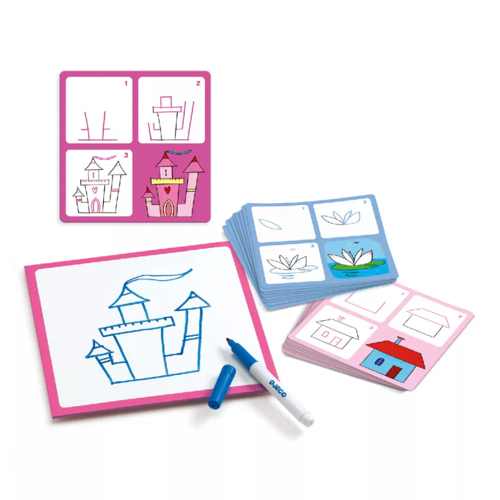 Djeco Rajzolás lépésről lépésre - Hercegnő - Step by step Joséphine and Co