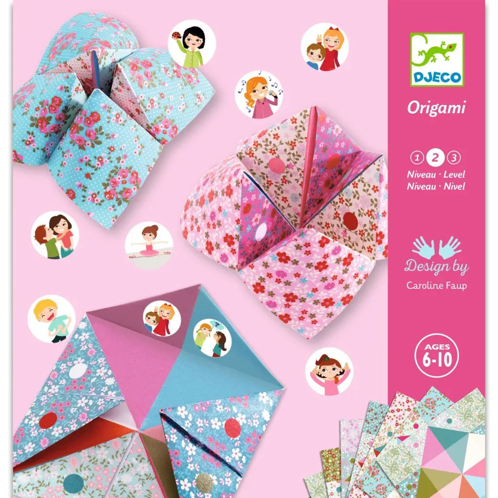 Színes virágmintás origami papír, hajtogatott játék, kreatív készlet gyerekeknek 6-10 éves korig.