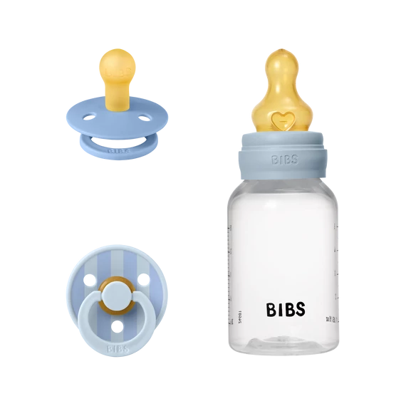 BIBS Szia baba! ajándékcsomag - Pasztellkék